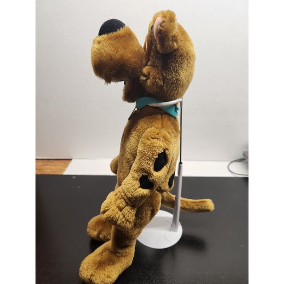 Scooby-Doo Plush 12" Vintage Brown Stuffed Cartoon Dog With Blue Collar & SD Tag - Picture 3 of 10
